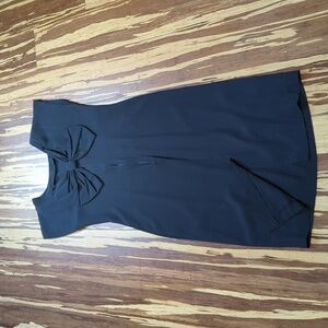 Via Mia Bowtie Black Dress